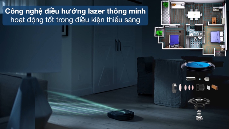 Công nghệ SmartLazer trên robot hút bụi Neato