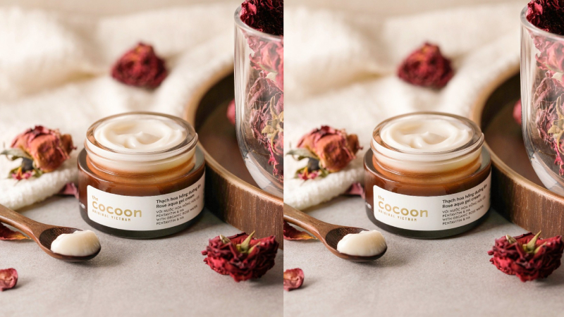 Thạch hoa hồng dưỡng ẩm Cocoon giúp làn da luôn căng mịn, tràn đầy sức sống