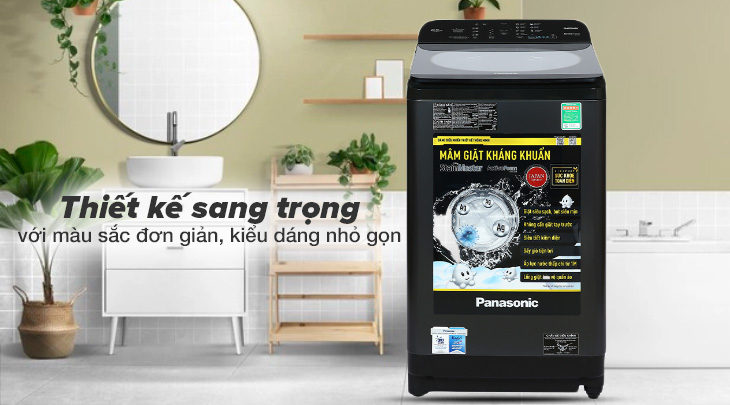 Thiết kế nhỏ gọn, sang trọng của dòng máy giặt Panasonic NA-FA9BRV
