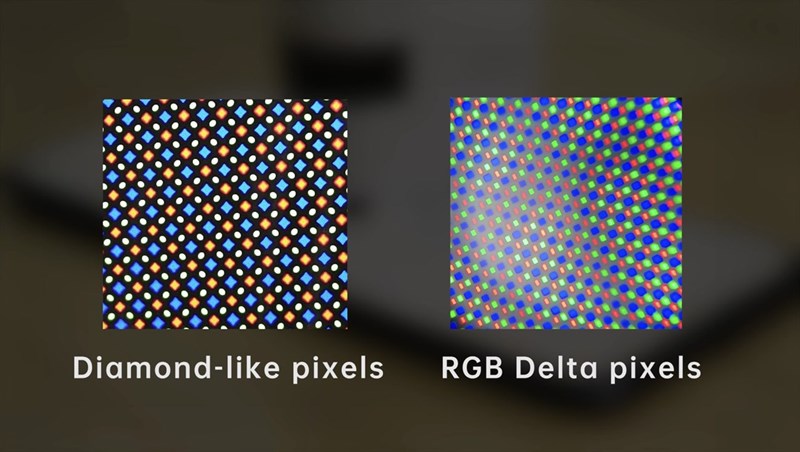 Xiaomi Mi 11 Lite 5G lại có 2 loại màn hình với những pixel được đặt 2 dạng khác nhau. (Nguồn: Gizmochina)