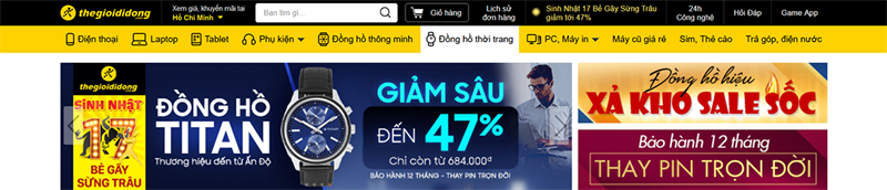 Mua đồng hồ tại Thế Giới Di Động