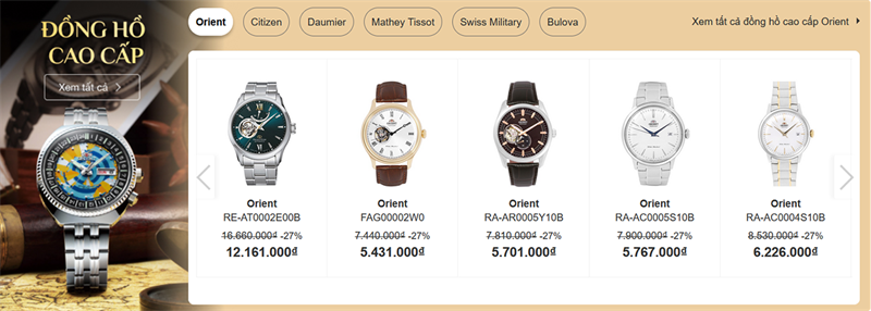 Mua đồng hồ tại Thế Giới Di Động