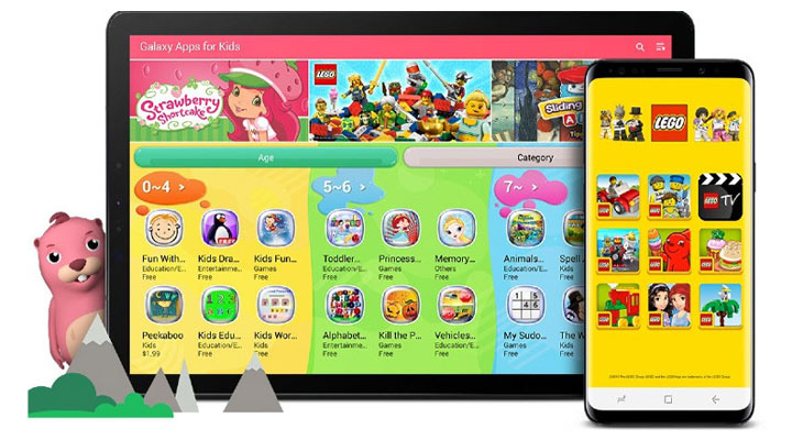 Chế độ trẻ em (Samsung Kids) trên điện thoại, tablet Samsung > Quản lý nội dung ứng dụng theo từng độ tuổi thích hợp