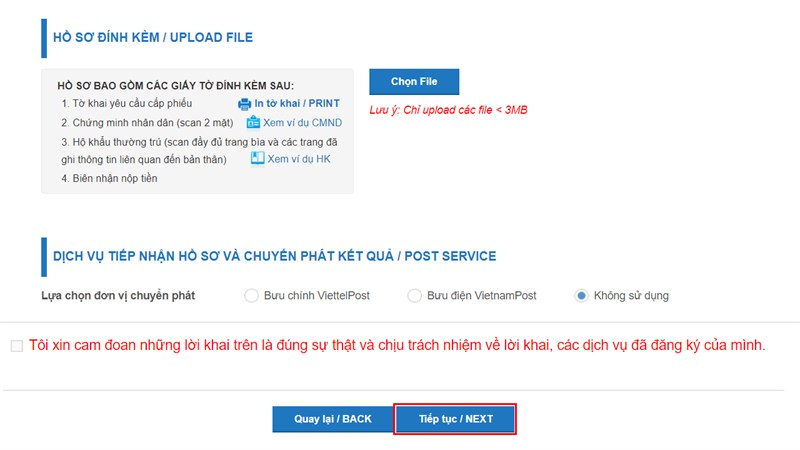 Cách cấp phiếu lý lịch tư pháp trực tuyến-6 Cách cấp phiếu lý lịch tư pháp trực tuyến-6