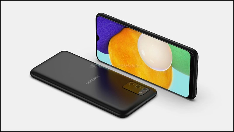 Galaxy A03s lộ ảnh render