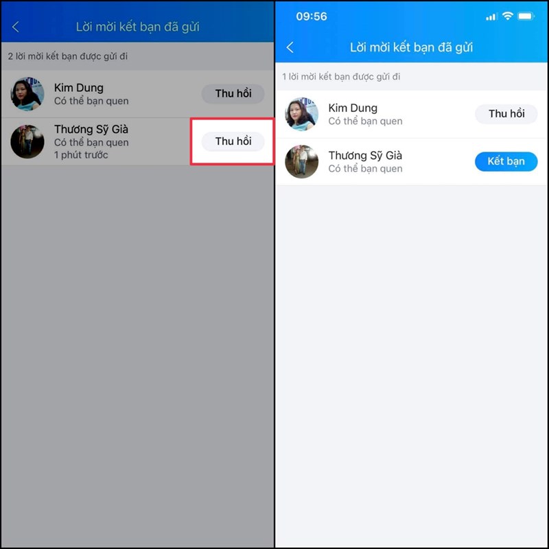 Cách thu hồi lời mời kết bạn trên Zalo mà người khác không biết Cách thu hồi lời mời kết bạn trên Zalo mà người khác không biết