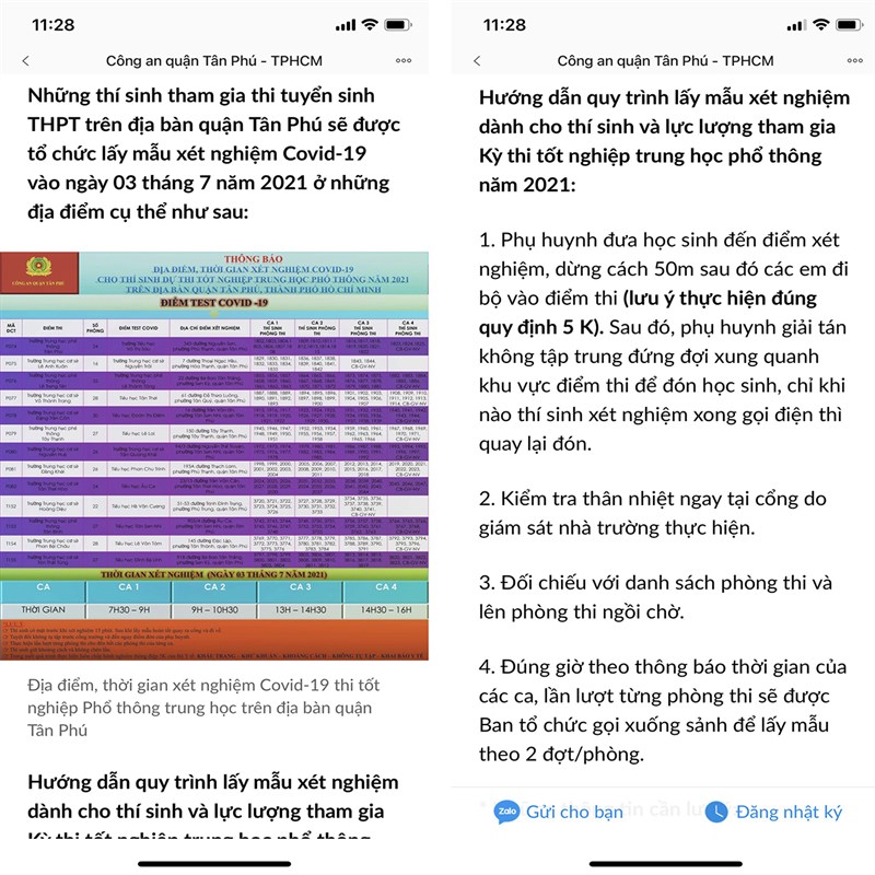 Cách nhận thông báo xét nghiệm COVID-19 bằng Zalo-5 Cách nhận thông báo xét nghiệm COVID-19 bằng Zalo-5