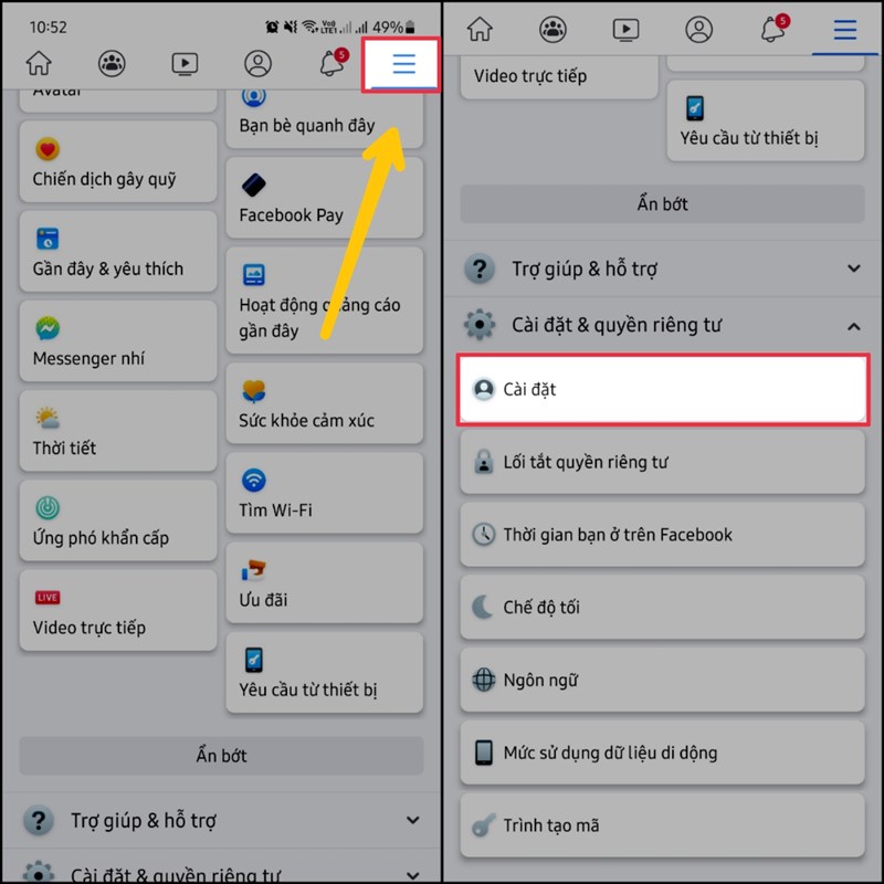 Cách ẩn tài khoản Facebook Cách ẩn tài khoản Facebook