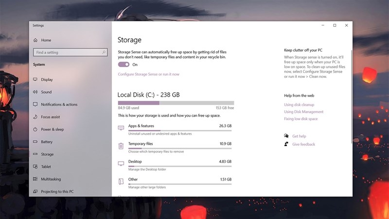 tăng tốc Windows 10