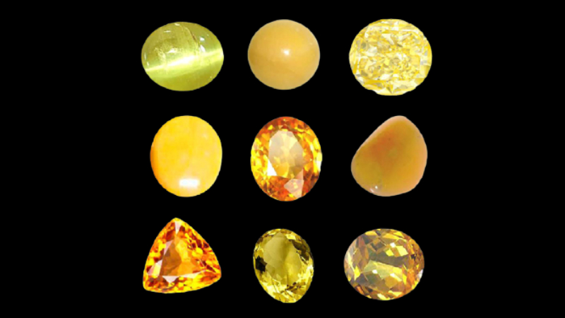 Yellow and Brown Stones for the Metal Element