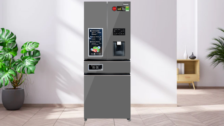 Ngăn lấy nước ngoài kháng khuẩn, khử mùi Water Dispenser trên tủ lạnh Panasonic > Thiết kế hiện đại, sang trọng 