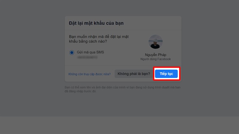 Quên mật khẩu Facebook