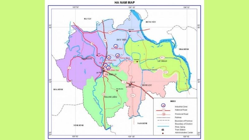 Bản đồ du lịch Hà Nam