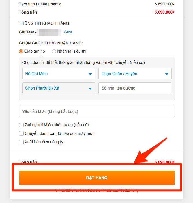 Hướng dẫn các bước mua hàng Hướng dẫn các bước mua hàng