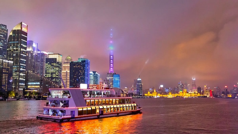 Vẻ đẹp của Bến Thượng Hải vào chiều tối
