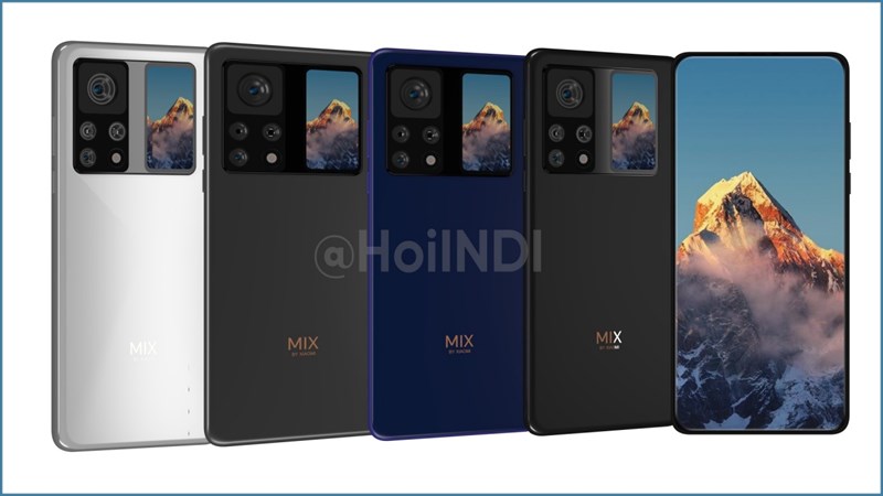 Xiaomi Mi MIX 4 được cho là dùng camera selfie ẩn và có thêm màn hình phụ phía sau