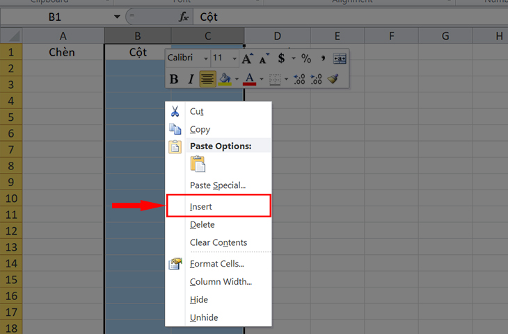 Cách Chèn Thêm Cột Trong Excel Cực Nhanh, Đơn Giản Dễ Hiểu