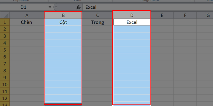 Cách Chèn Thêm Cột Trong Excel Cực Nhanh, Đơn Giản Dễ Hiểu