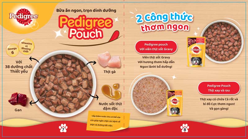 Pedigree với 38 dưỡng chất thiết yếu