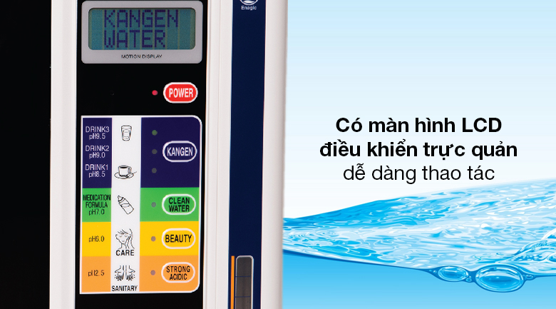 Máy lọc nước sử dụng màn hình cảm ứng LCD trực quan, dễ dàng thao tác