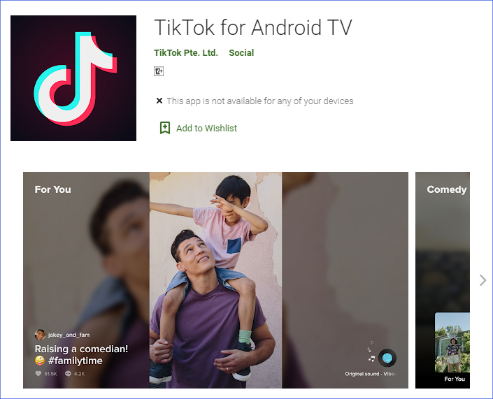 Ứng dụng Tiktok đã chính thức có mặt trên TV Android