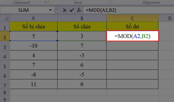 Công Thức MOD Trong Excel Là Gì? Hướng Dẫn Chi Tiết Và Ứng Dụng Thực Tế