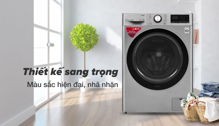 Chiếc máy giặt LG FV-S2 có thiết kế sang trọng, hiện đại, nhã nhặn