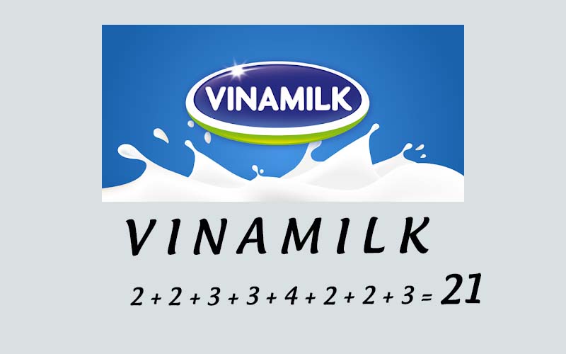 Số nét chữ của Vinamilk
