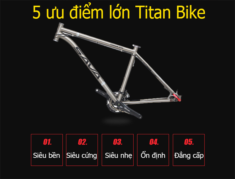 Ưu điểm của khung sườn Titan