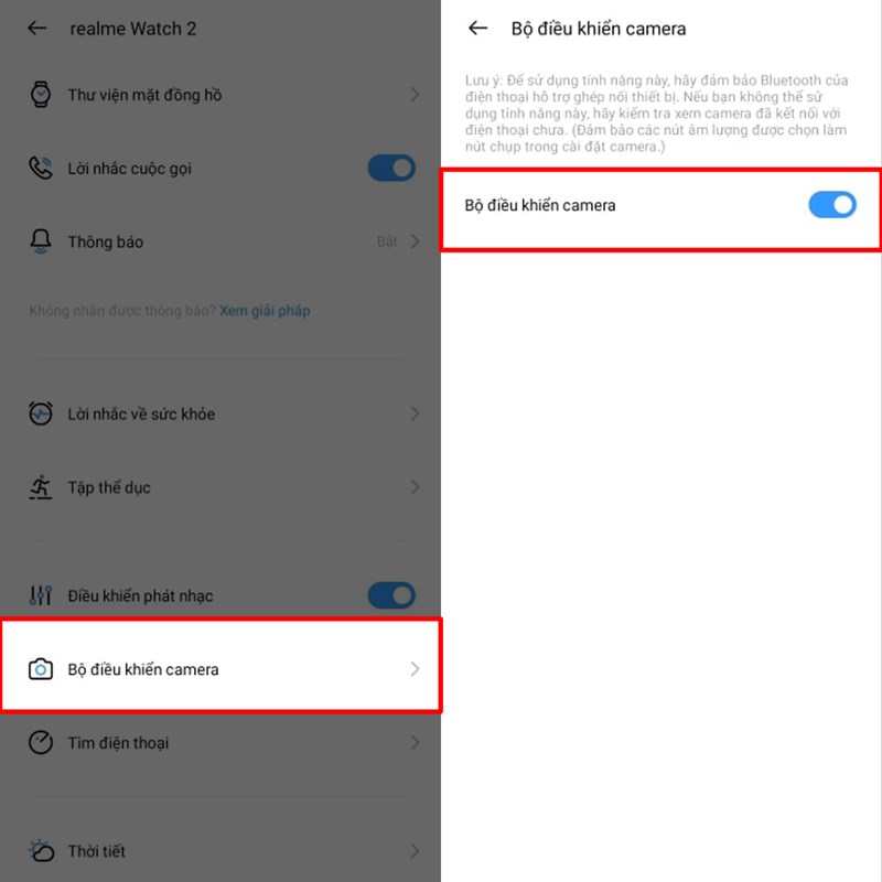 Điều khển camera