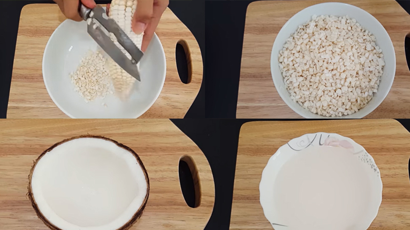Cách làm món chè bắp nếp lá dứa