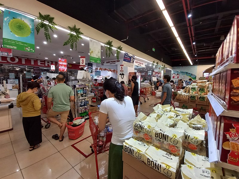 Xếp hàng siêu thị Xếp hàng siêu thị