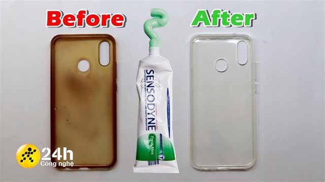 Có thể dùng loại kem đánh răng nào để làm trắng ốp lưng điện thoại?
