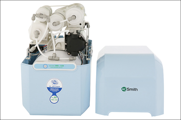 Máy lọc nước AO Smith trang bị hệ thống màng lọc hiện đại, đa dạng lõi lọc​