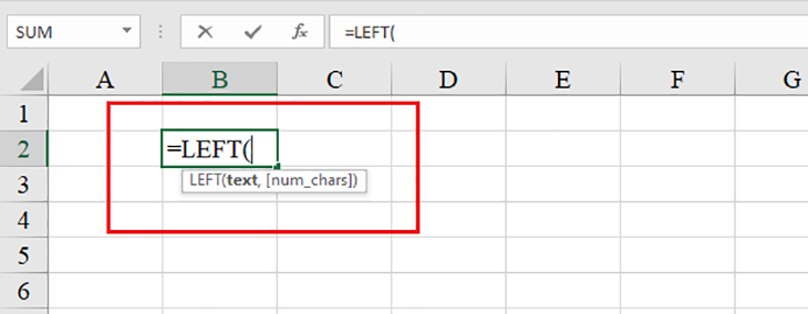 Hàm LEFT trong Excel: Cắt chuỗi bên trái có ví dụ cụ thể