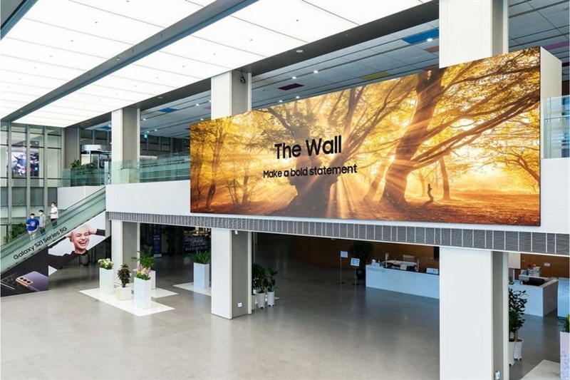 Samsung ra mắt TV The Wall microLED 2021