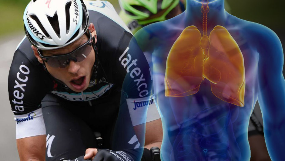 Maintain a steady breathing rhythm while cycling