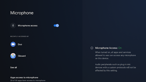 Android TV 12  bảo mật tốt hơn