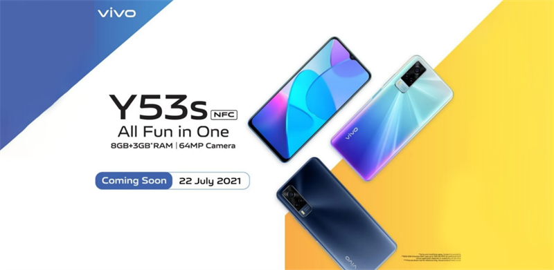 Vivo Y53s NFC sẽ ra mắt vào ngày 22/7 tại Indonesia