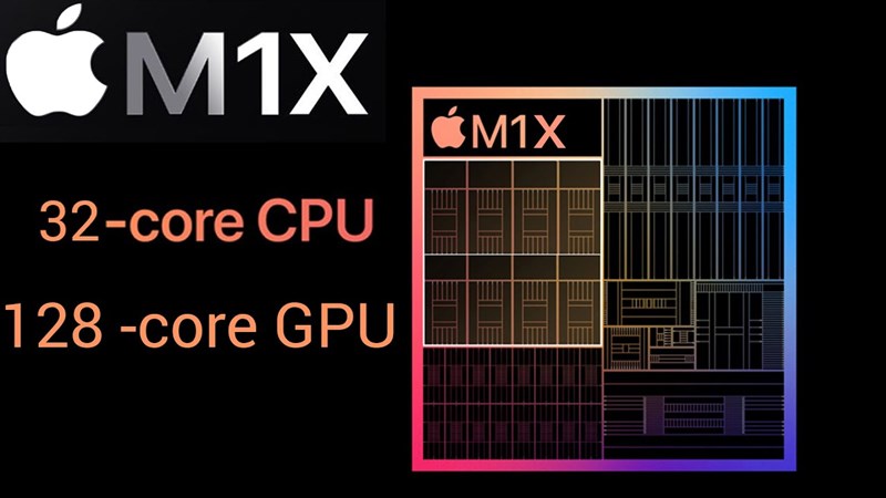 Chip M1X có thể sẽ được trang bị GPU 16 lõi hoặc 32 lõi.