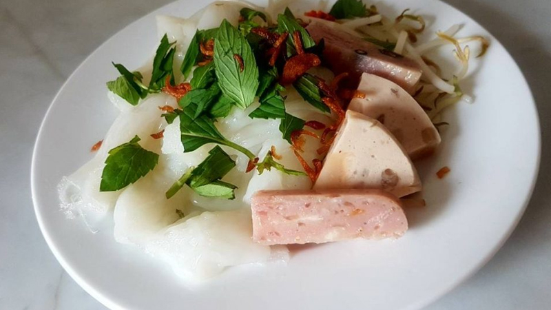 Bánh ướt chay không có nhân