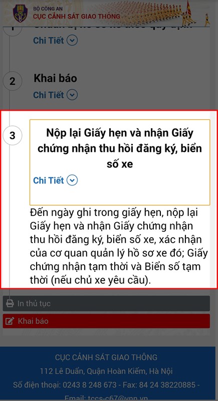 Cách đăng ký trực truyến sang tên, di chuyển xe ngoài tỉnh