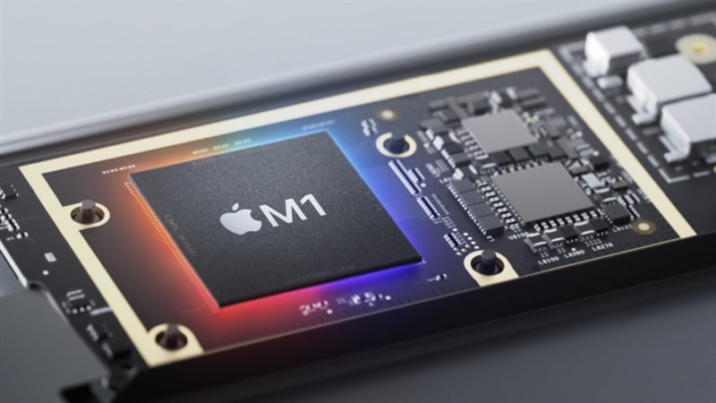 Apple M1 có Neural Engine 16 lõi, nhằm đưa máy học và các tác vụ như phân tích video, nhận dạng giọng nói và xử lí hình ảnh. Nguồn: Apple.