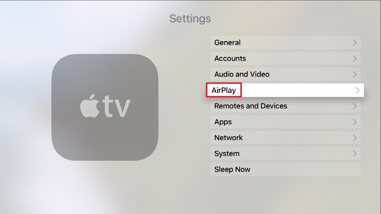 10 Cách kết nối điện thoại Android và iPhone với tivi cực hiệu quả bạn nhất định phải biết > Bật AirPlay của Apple TV lên