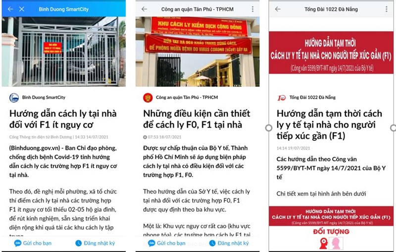TP.HCM và nhiều nơi thí điểm cách ly F1 tại nhà, hướng dẫn qua Zalo