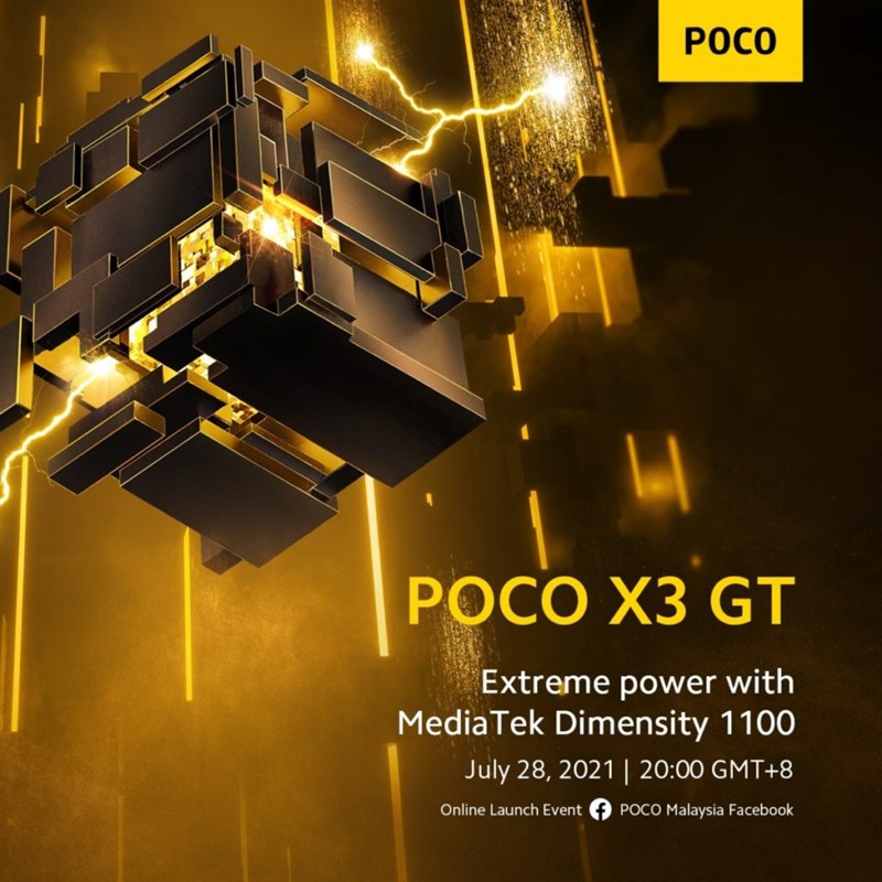 POCO X3 GT được xác nhận dùng chip MediaTek Dimensity 1100