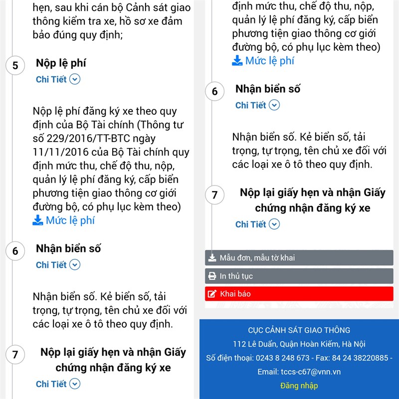 Cách đăng ký xe từ tỉnh khác chuyển đến trực tuyến
