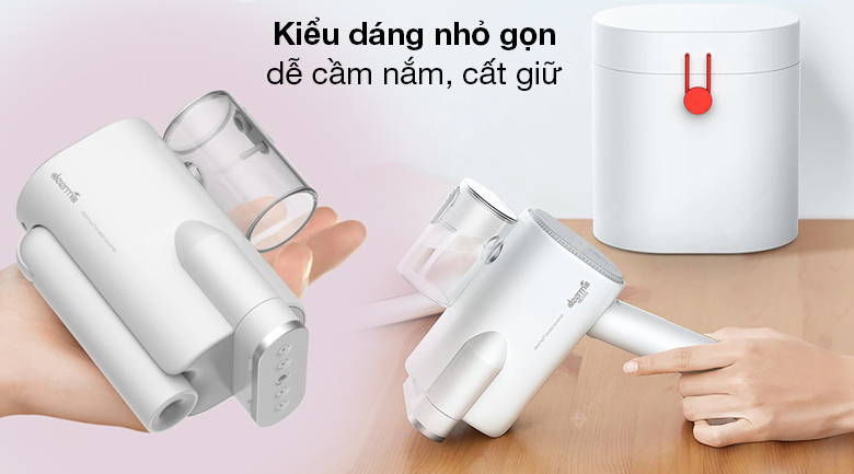 Bàn ủi Deerma của nước nào? Có tốt không? Có nên mua không? > Bàn ủi có thiết kế tay cầm gọn nhẹ, dễ dàng thao tác chỉ với một tay