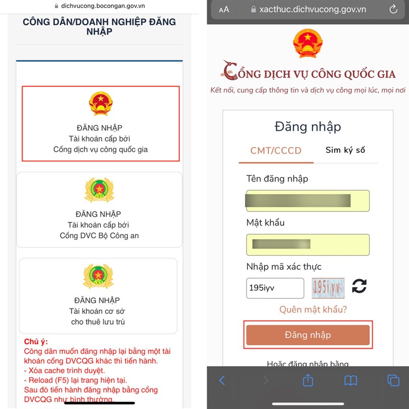 Cách cấp lại giấy tờ xe, biển số xe online
