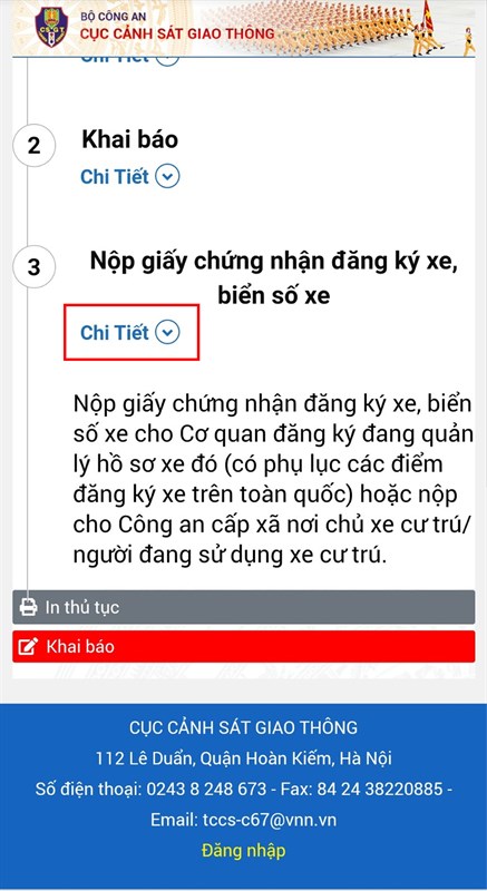 Cách khai, báo thông báo xe hết niên hạn sử dụng